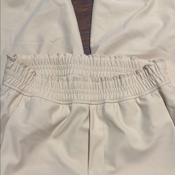 Zara Beige Elastic Waist Joggers - Picture 8 of 8